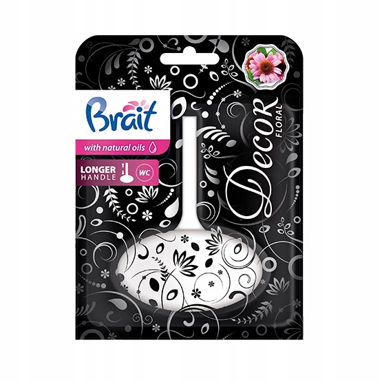 

Brait Kostka Toaletowa Decor Floral 40g Czarna