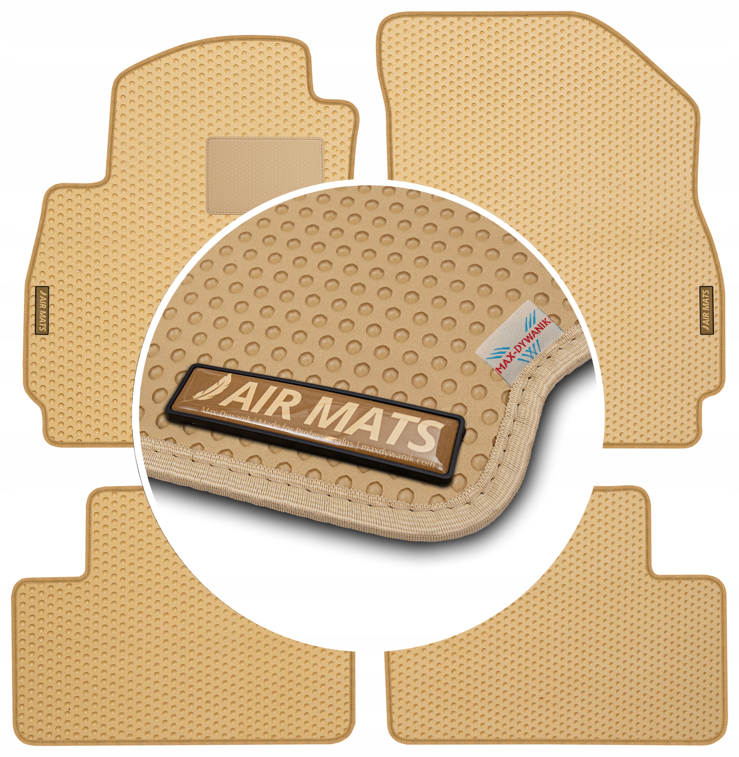 Chevrolet Orlando 2011-2018 Béžové gumové koberce Eva Air Mats