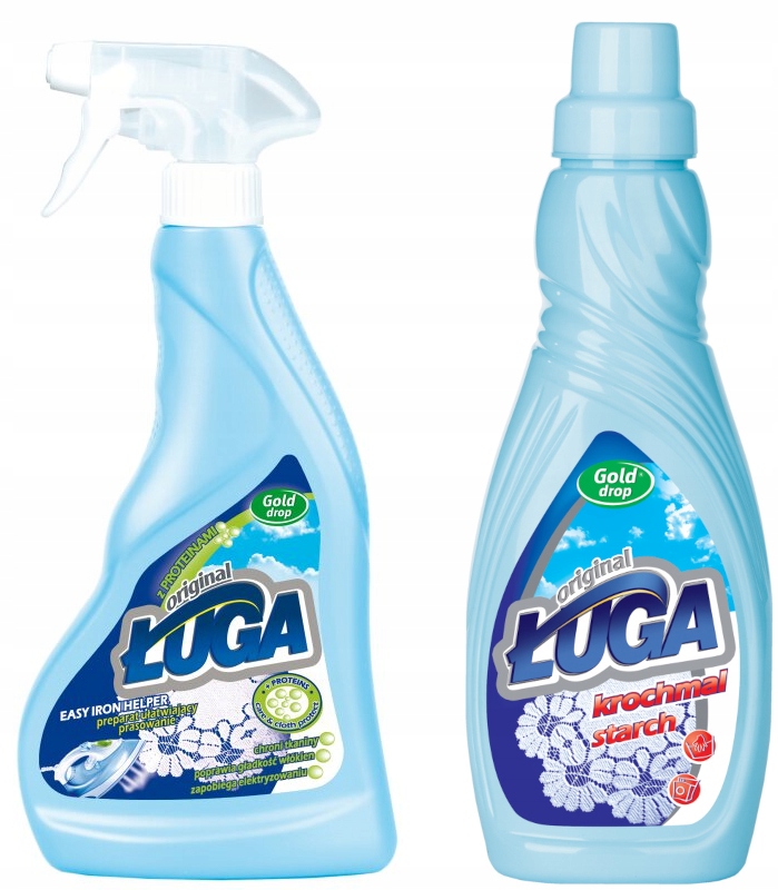 ŁUGA KROCHMAL ORIGINAL SPRAY 500ml + PŁYN 750ml ORIGINAL ZESTAW