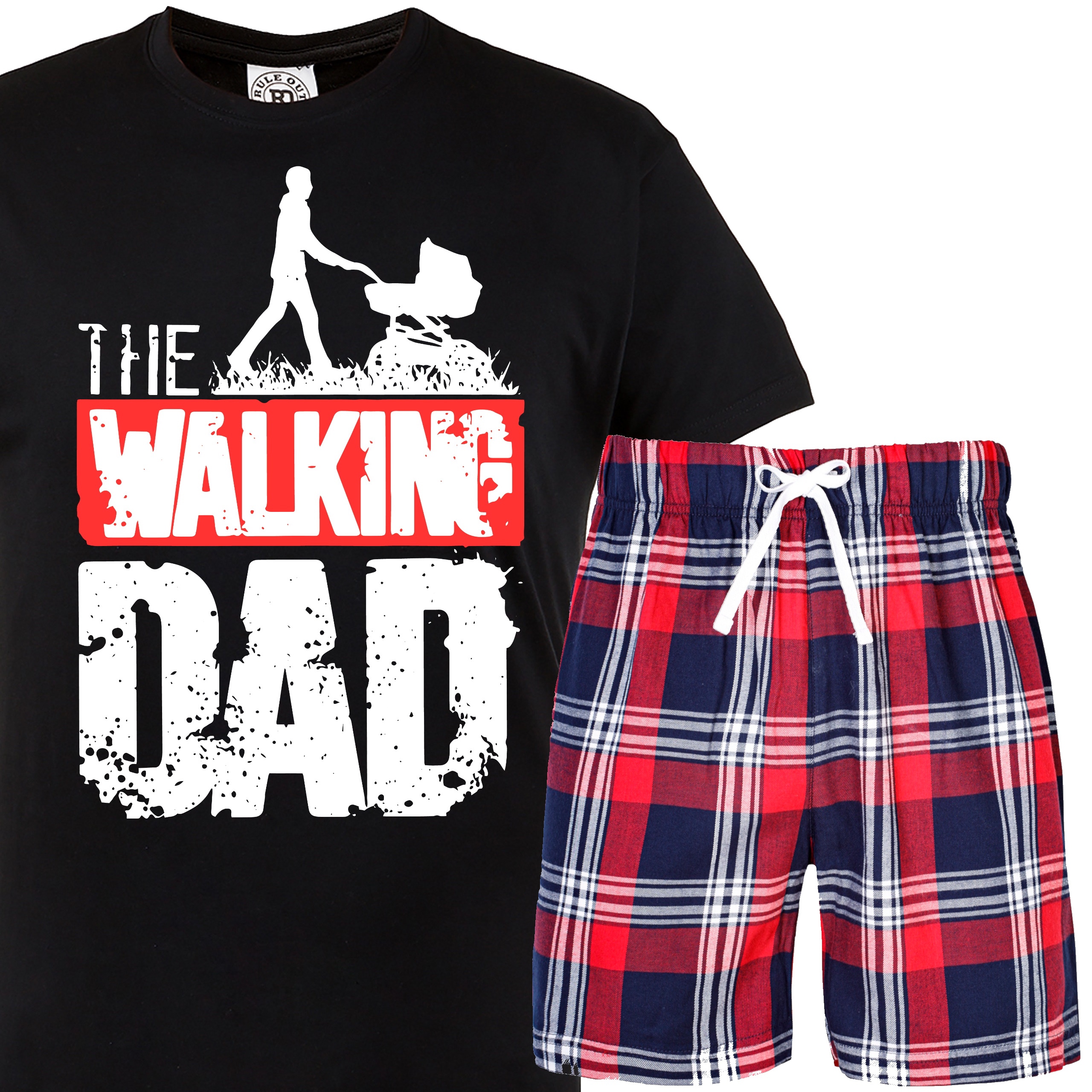 Pánské pyžamo táta dárek pro tatínka Den otců bavlněné krátké kalhoty