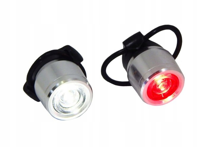 LAMPKI ROWEROWE DIODOWE PRZÓD I TYŁ NA BATERIE Kod producenta TWRRBG41521/S6E