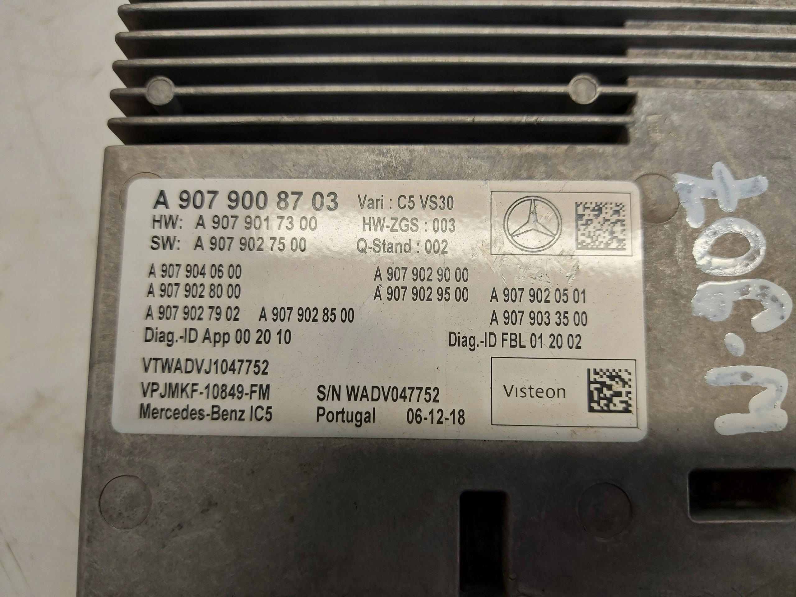 Mercedes Sprinter w907 2020, module control unit radia A9079008703