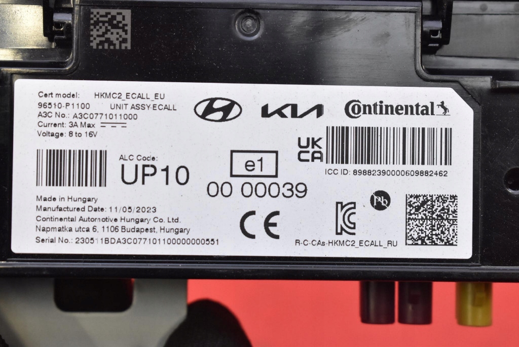 control unit module ECALL 96510-P1100 KIA SPORTAGE 5 V 21-25