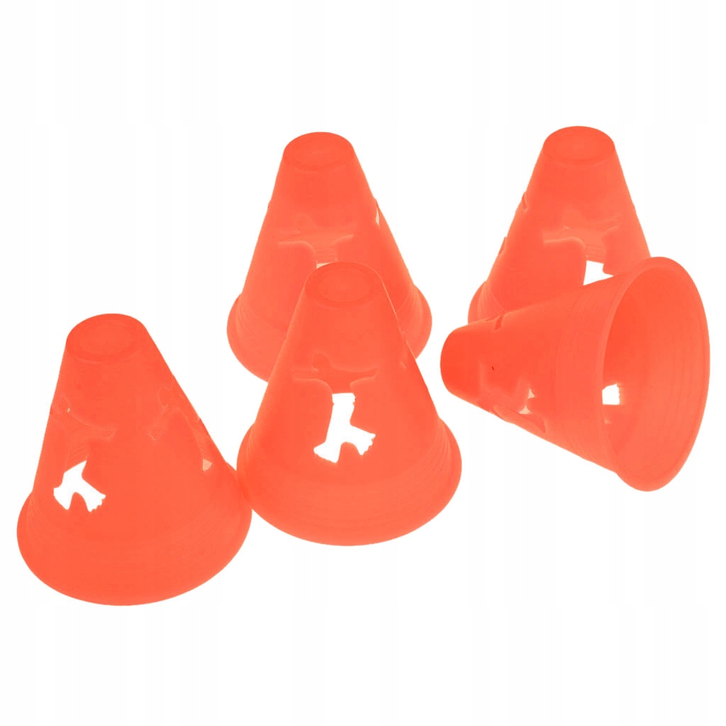 5 sztuk drążonych jasnopomarańczowych stożków slalomowych Model inna