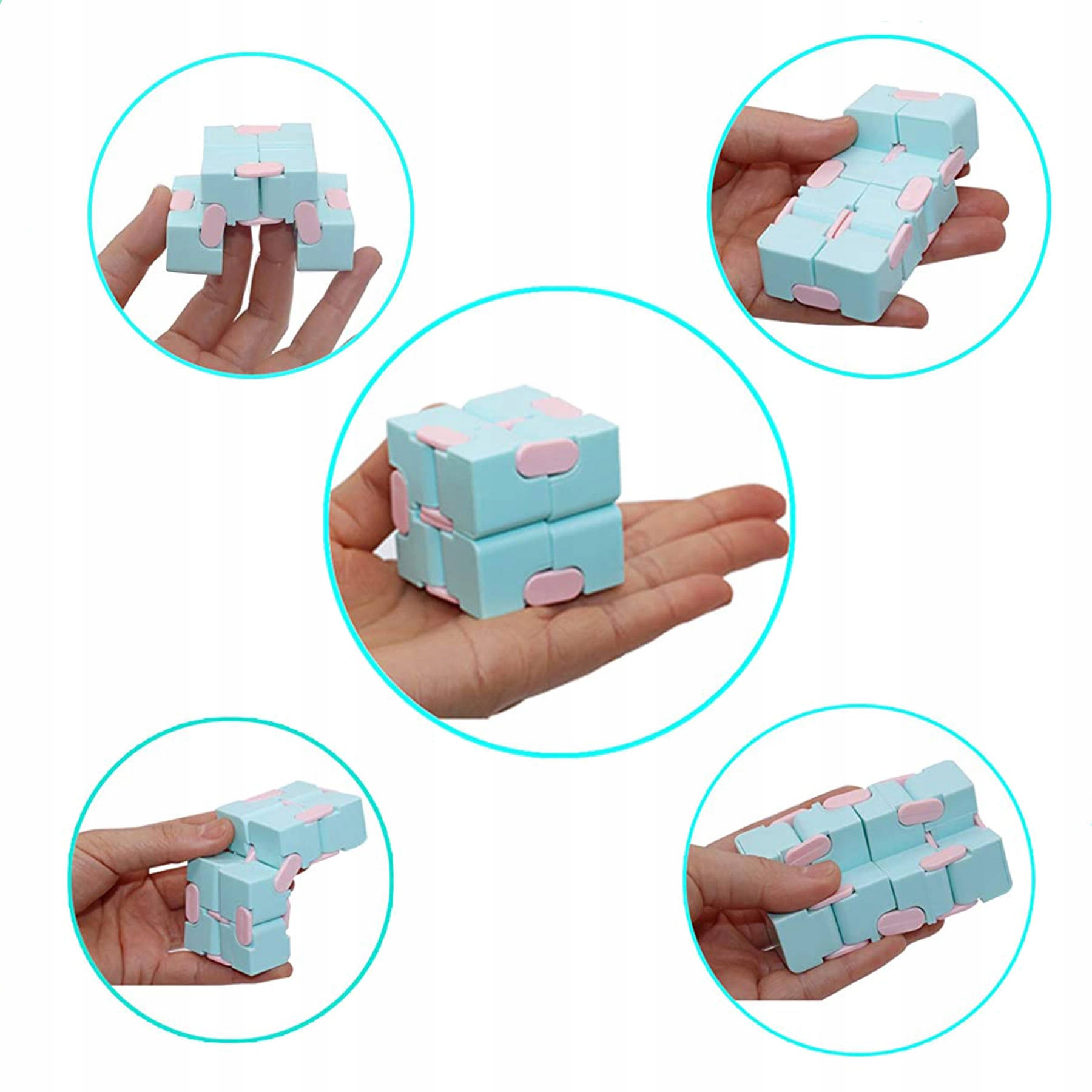 KOSTKA NIESKOŃCZONOŚCI ANTYSTRESOWA FIDGET ZABAWKA UKŁADANKA LOGICZNA EDU Płeć chłopcy dziewczynki
