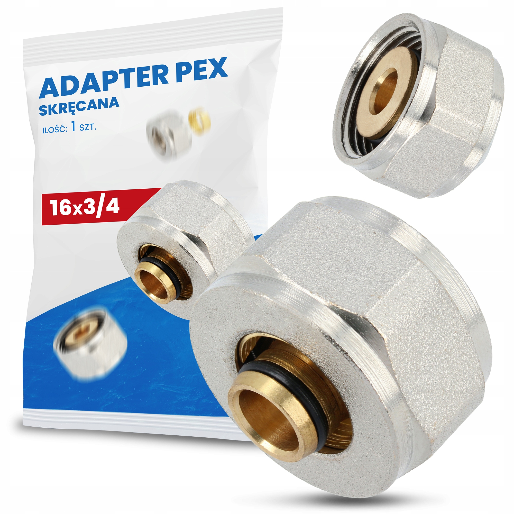 

Adapter Instalacji Pex Co Alupex Skręcany 16x3/4
