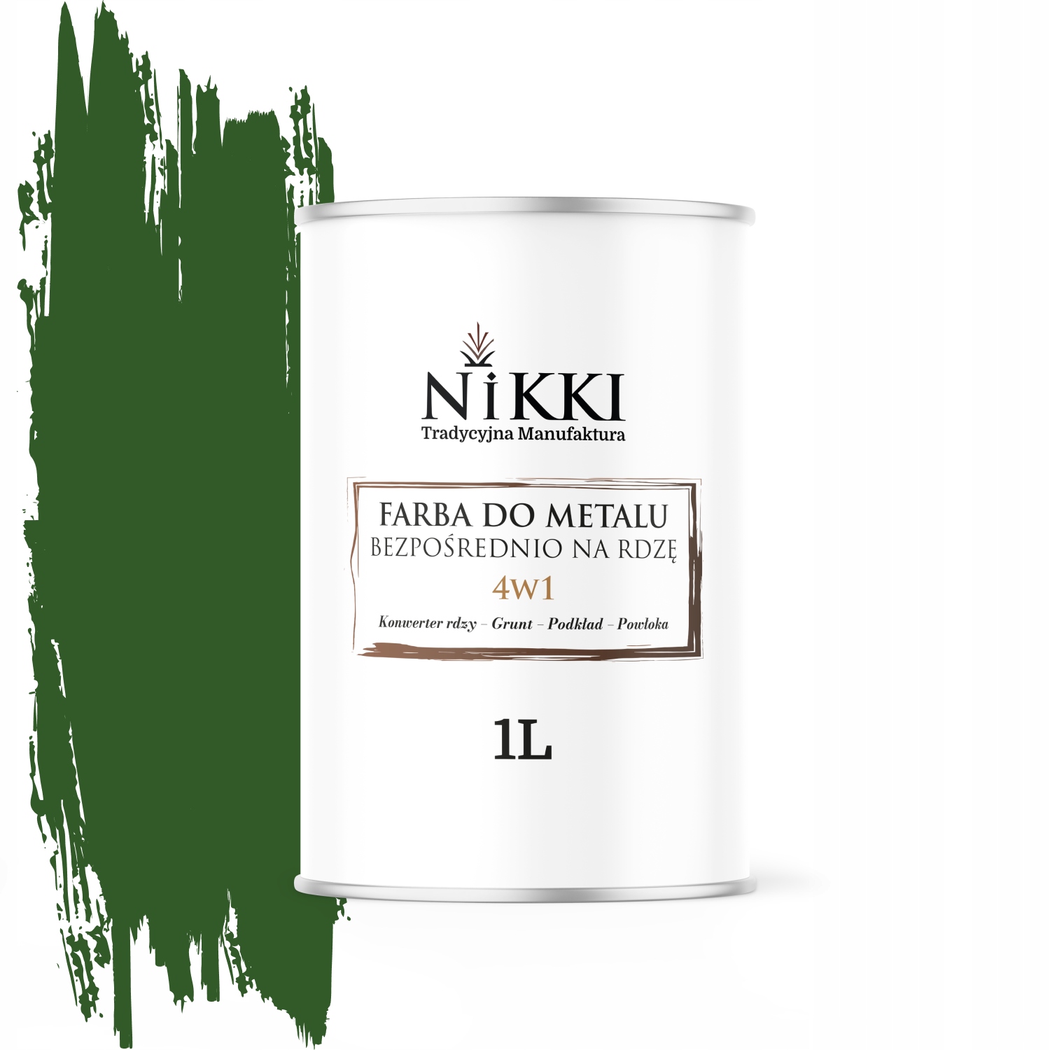 Barva Na Kov Přímo Na Rez 4v1 Zelená Listová Ral 6002 Polomat 1L