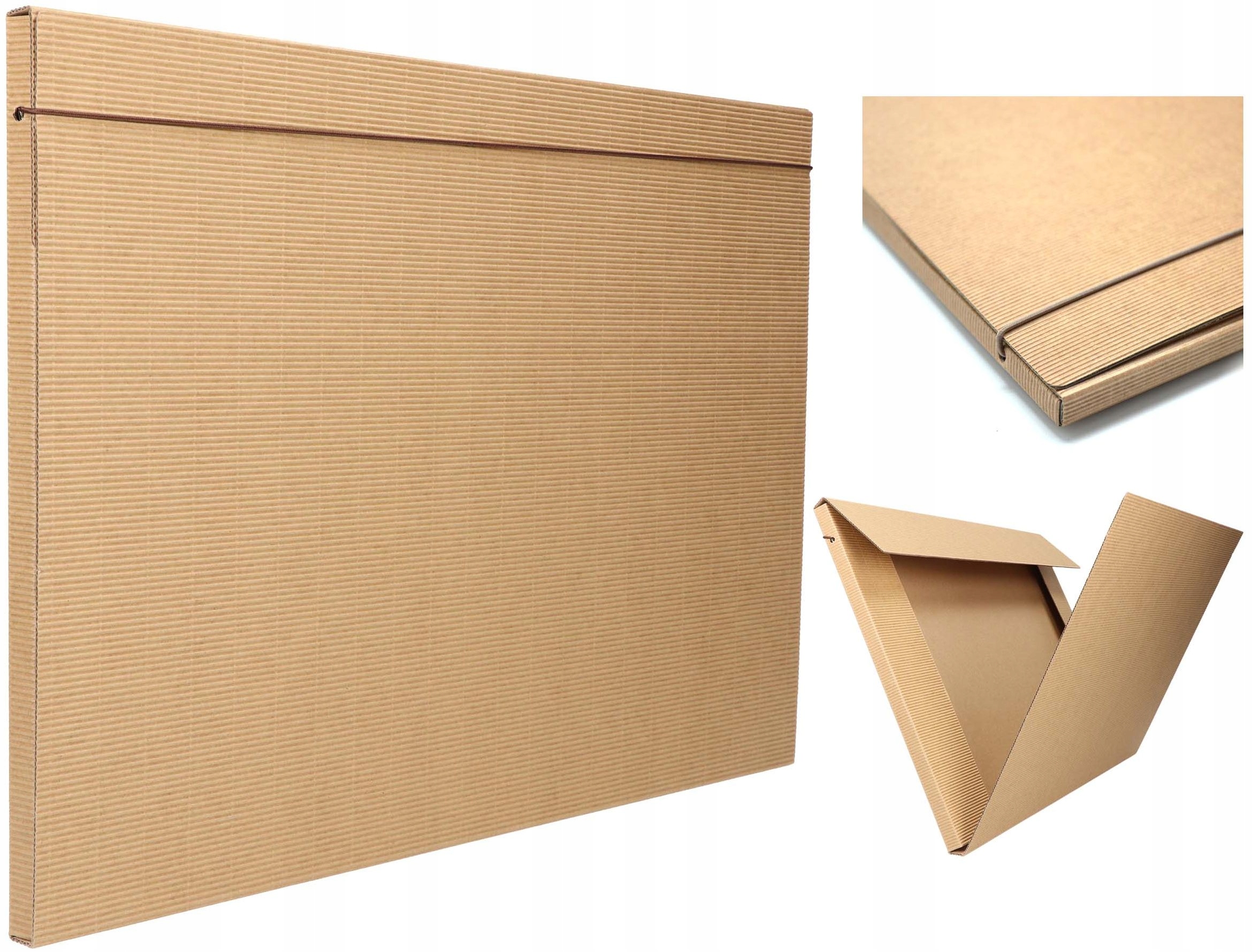 Aktovka s gumou z vlnitého kartonu A3 pro výkresy dokumentů Ekologická