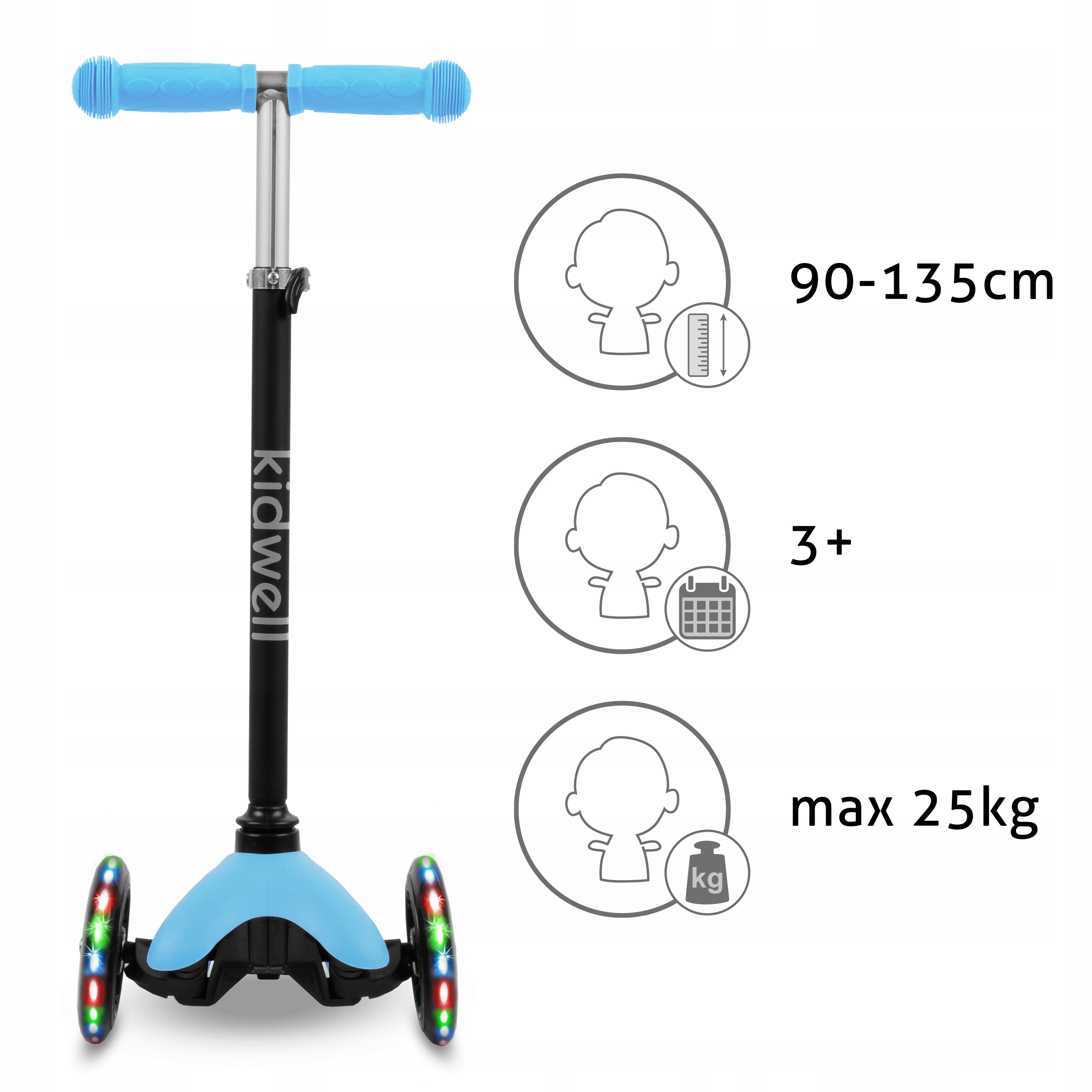 HULAJNOGA TRÓJKOŁOWA Kidwell UNO Blue Marka Kidwell