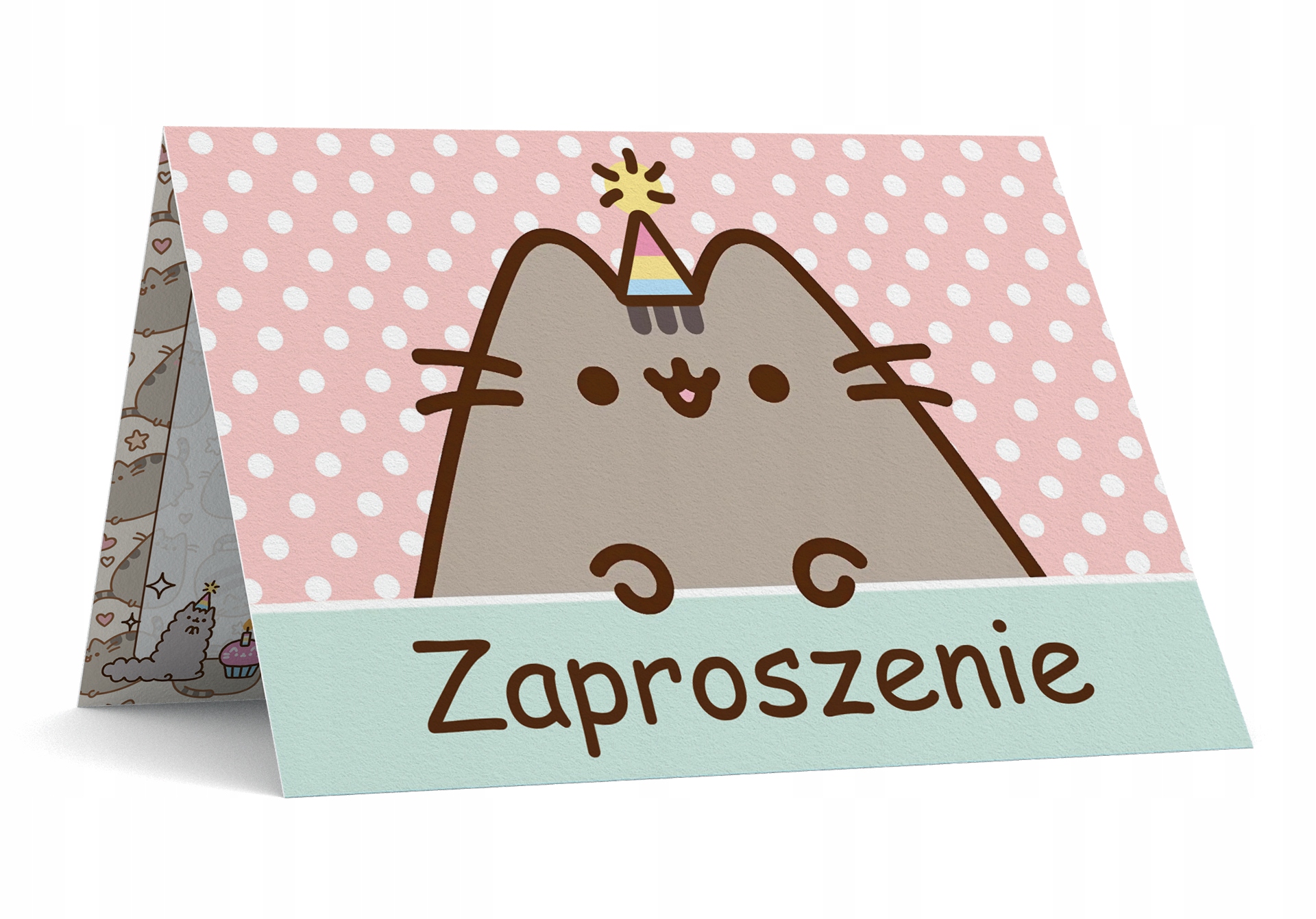 ZAPROSZENIE URODZINOWE SŁODKI KOTEK ZAPROSZENIA NA PRZYJĘCIE WIELE WZORÓW Rodzaj urodziny