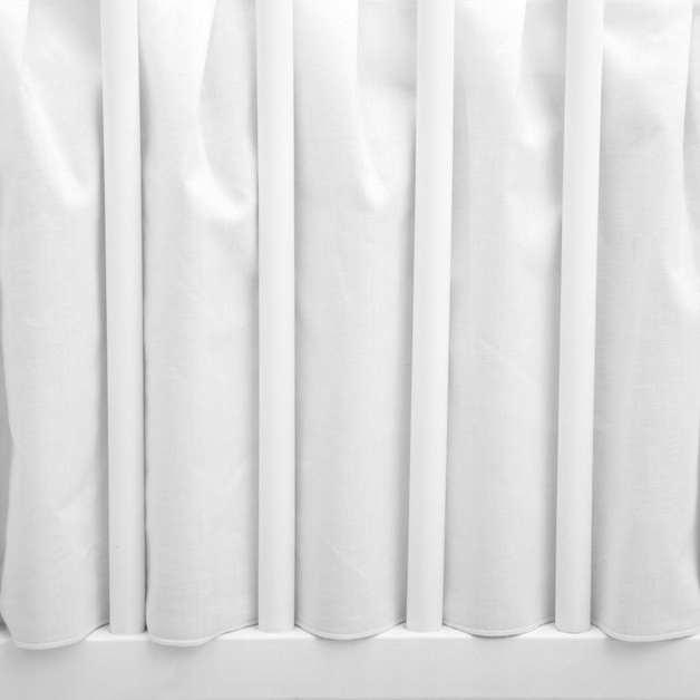 Prześcieradło z falbanką maskującą do łóżeczka dla dziecka 60x120cm bawełna