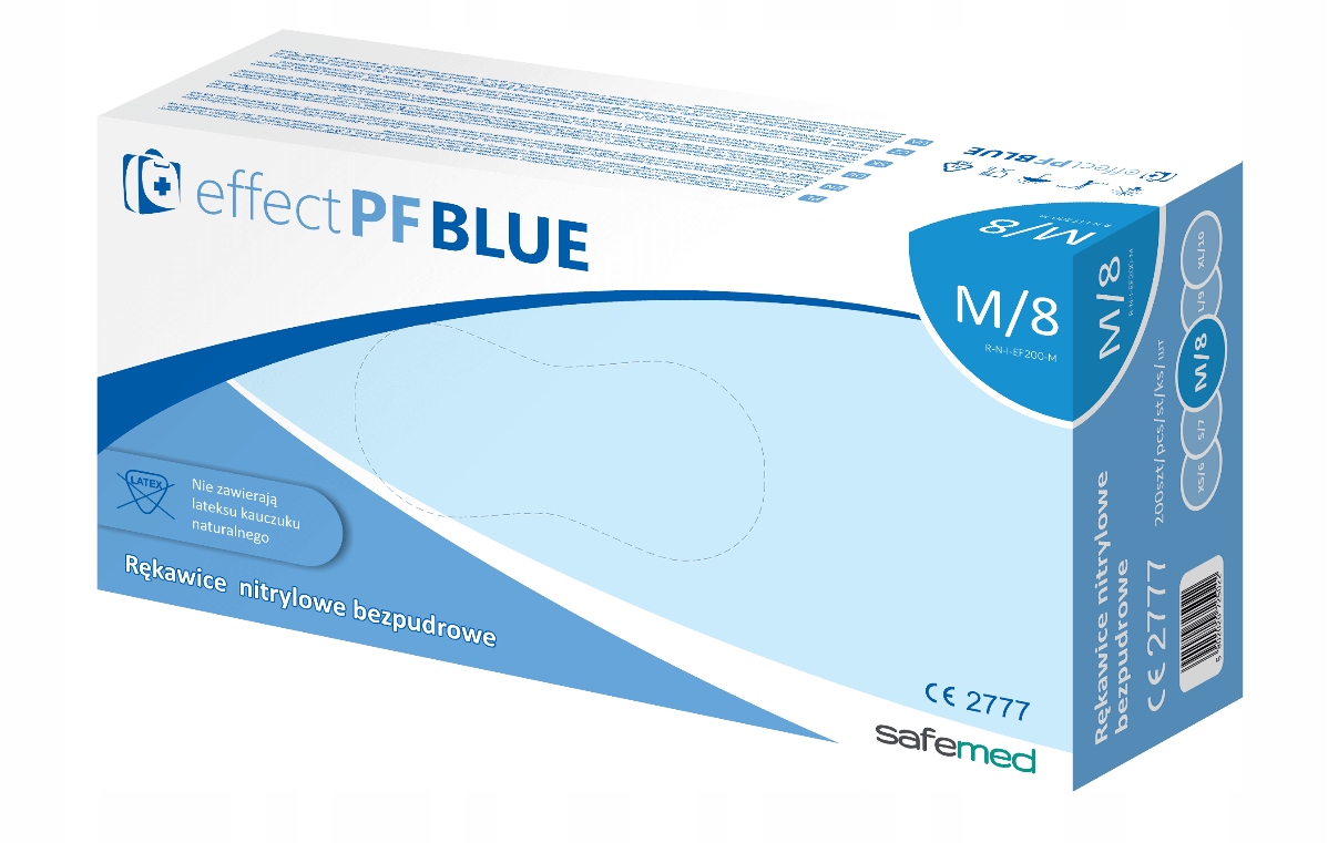 

100xL Rękawiczki rękawice nitrylowe Effect Blue
