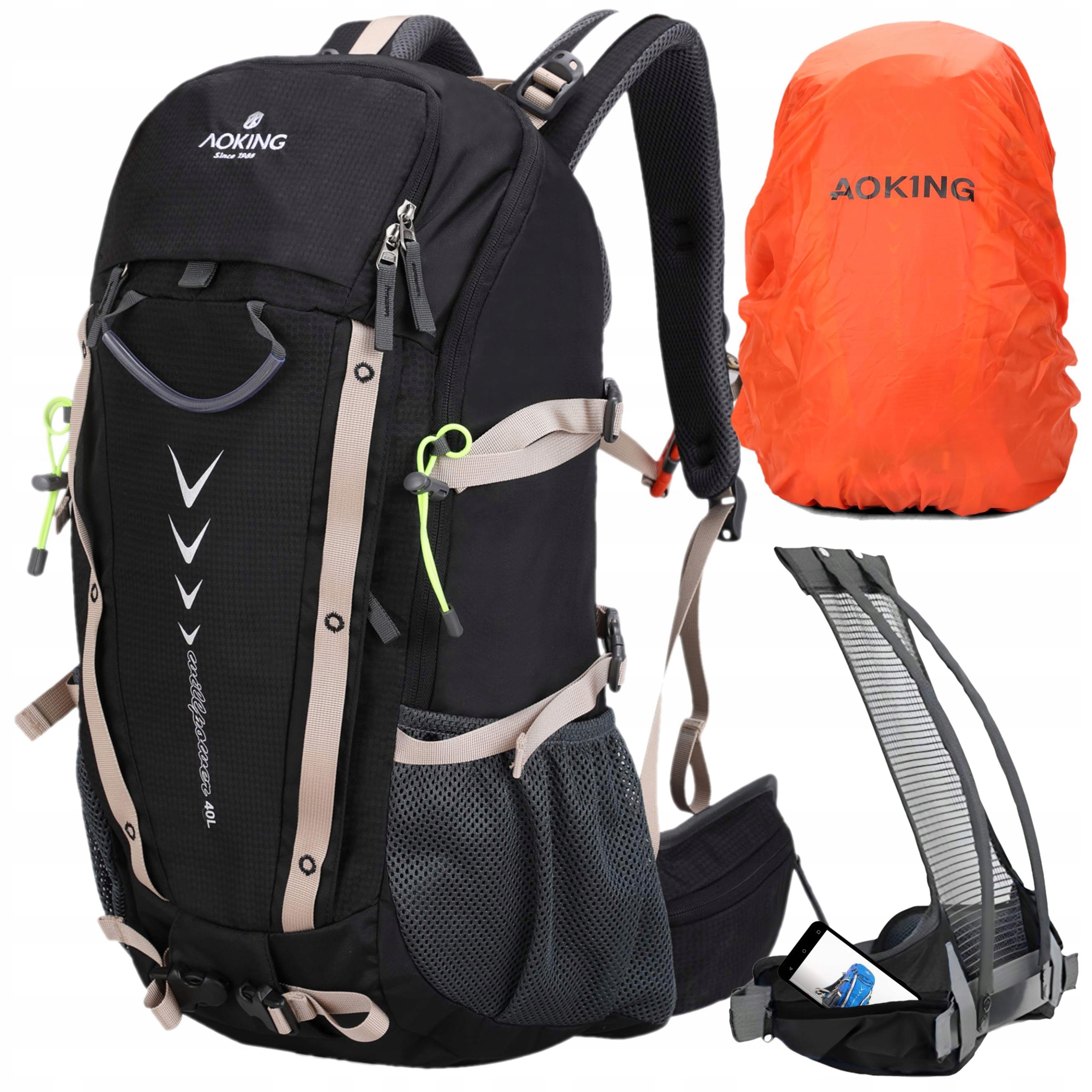 Batoh 35L Černý Váš nepostradatelný společník na cesty