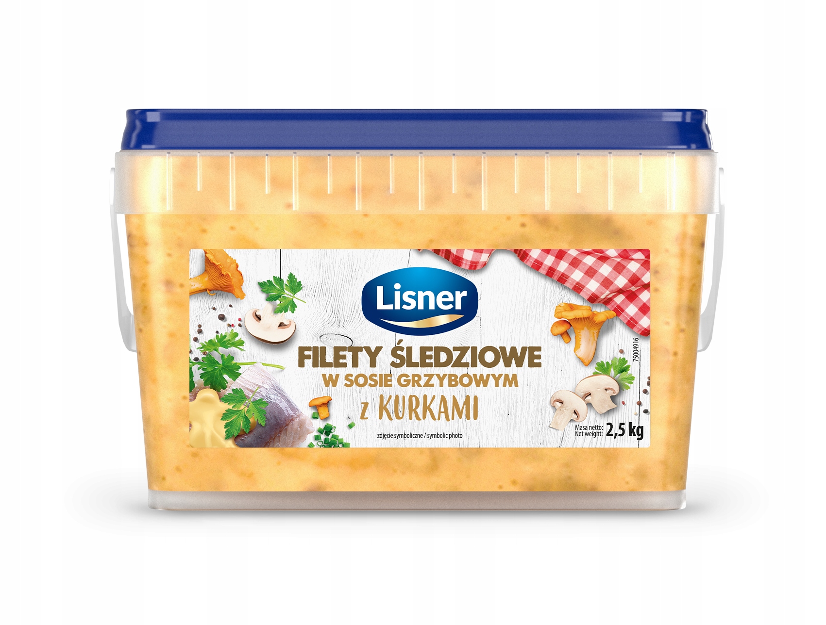Filety Śledziowe W Sosie Grzybowym Z Kurkami 2.5kg Lisner