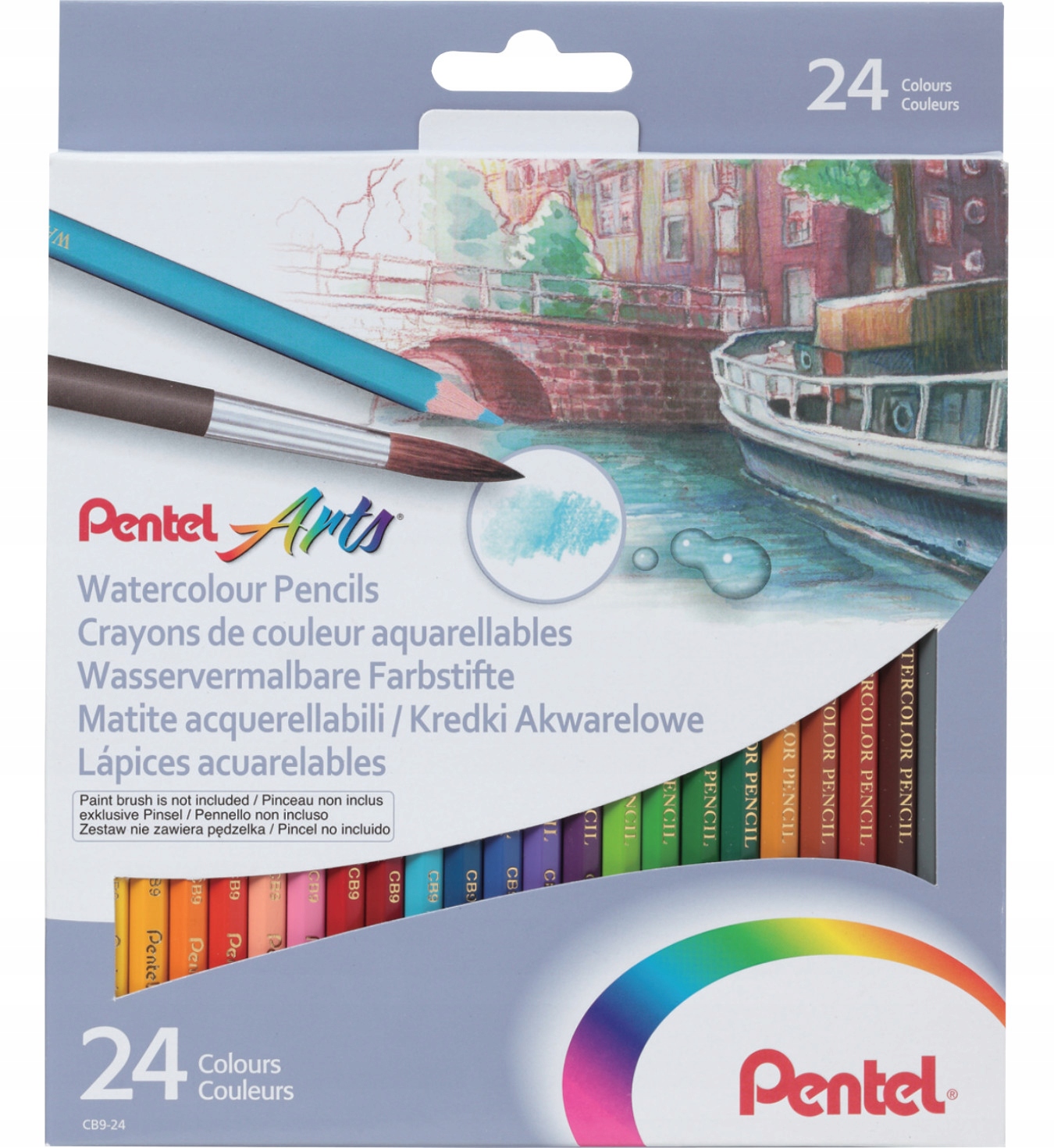 

Kredki akwarelowe Pentel 24 kol.