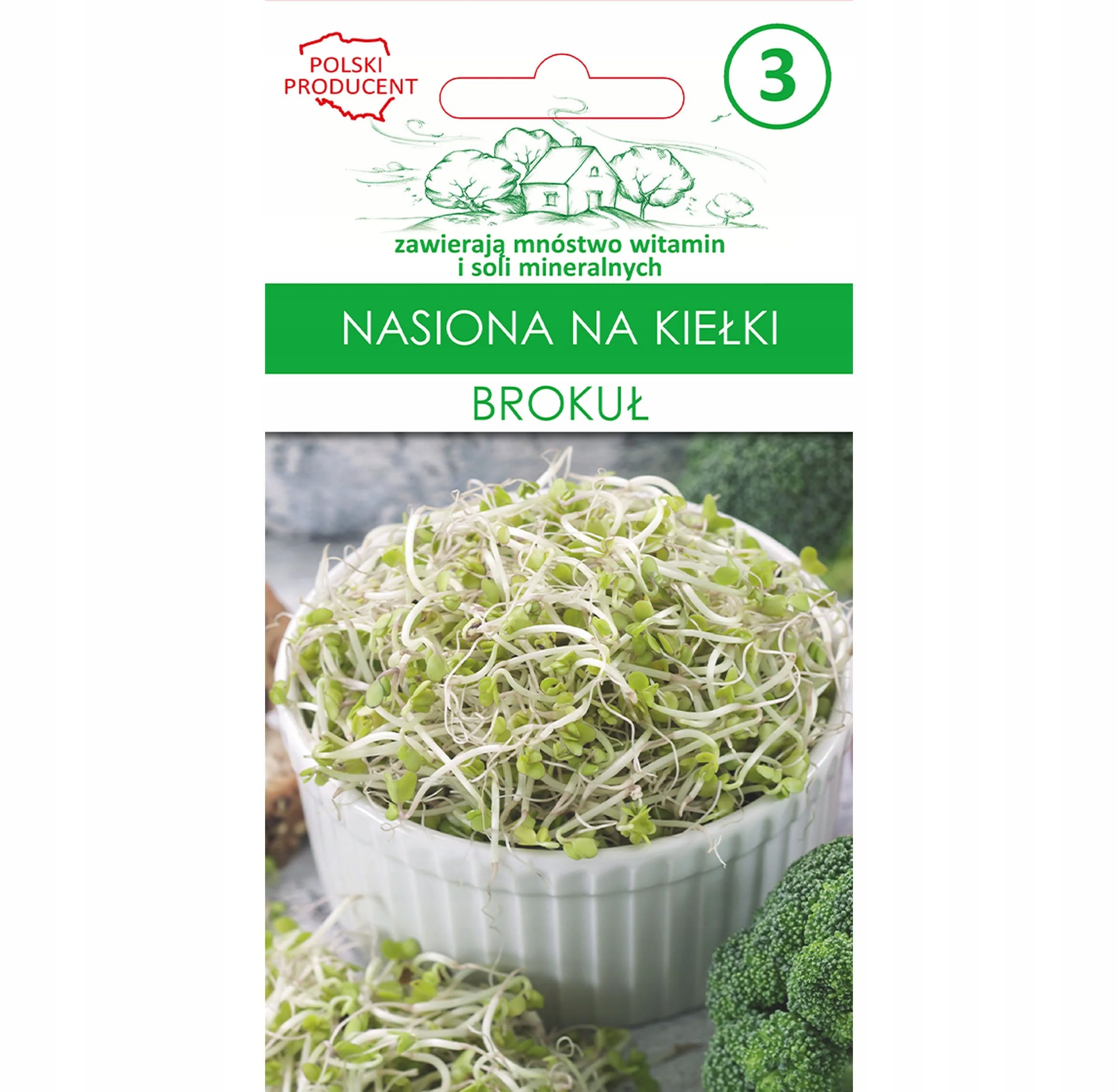Nasiona na kiełki brokuł 5g - SKLEP PRODUCENTA