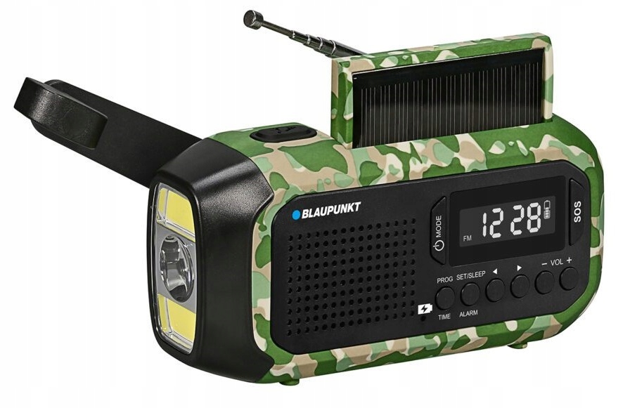 Fm Led rádio Sos Solar Dynamo Power Bank Blaupunkt ER20GC Survival