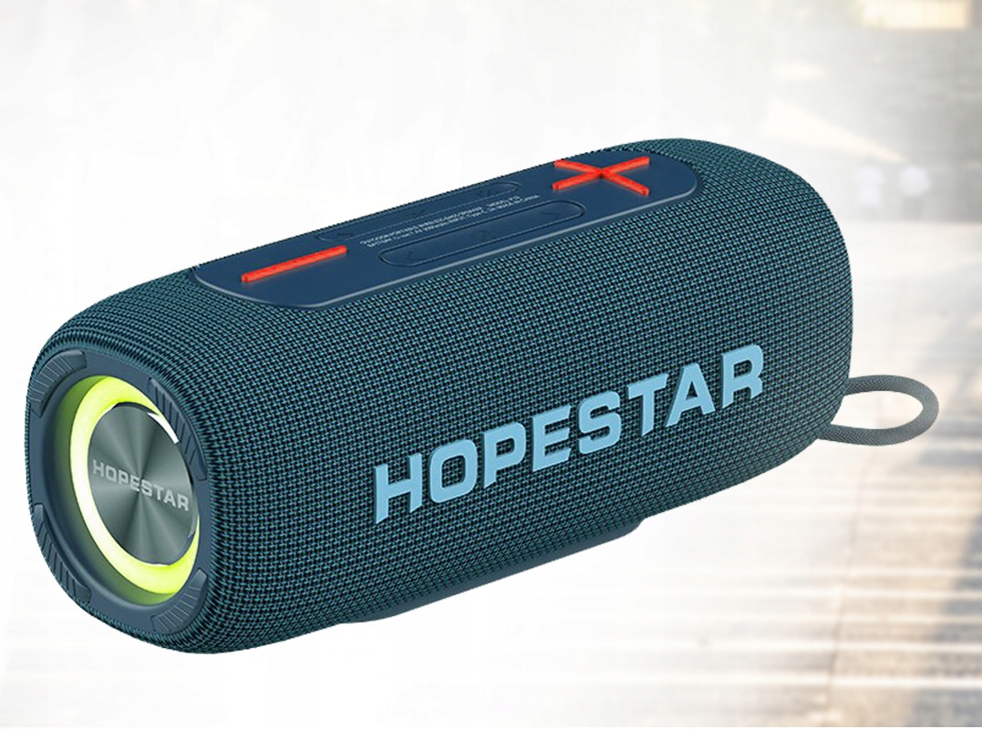 MOCNY GŁOŚNIK WODOODPORNY BEZPRZEWODOWY RGB LED Stan opakowania oryginalne