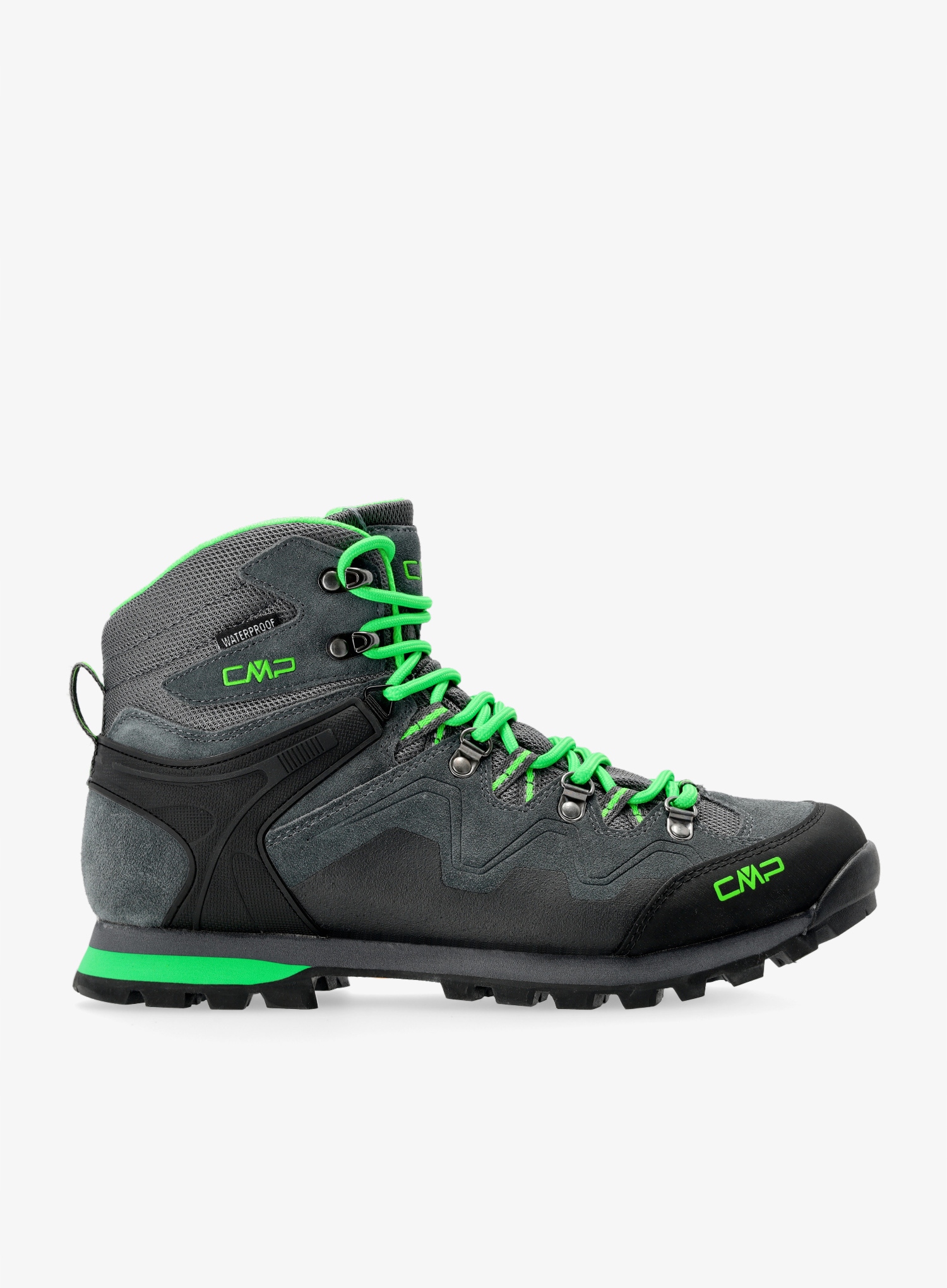 Turistické boty Cmp Athunis Mid Wp šedá/verde fluo 44