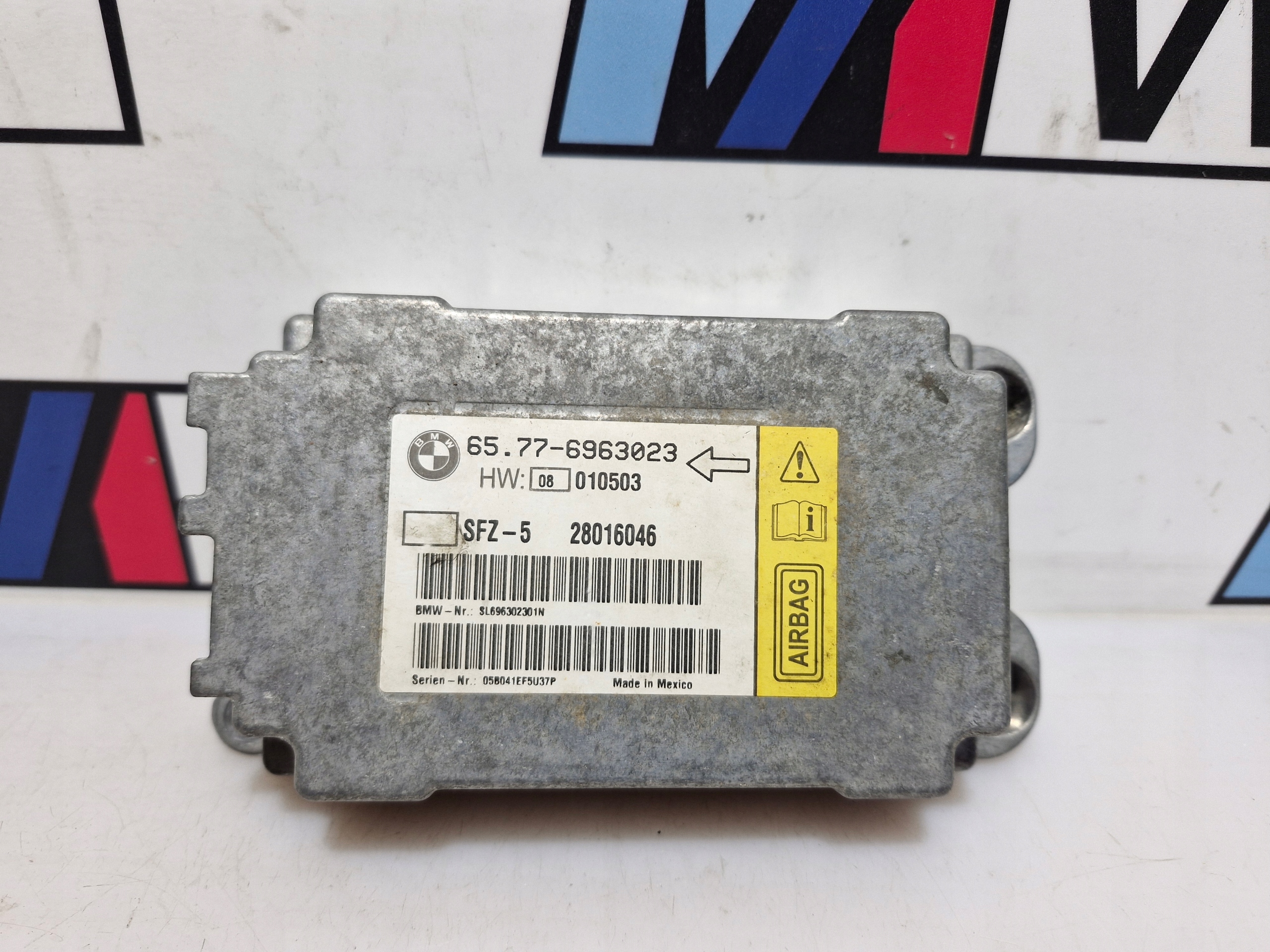 BMW 5 E60 E61 6 E63 modulo Centralina SENSOR airbag airbag 6963023