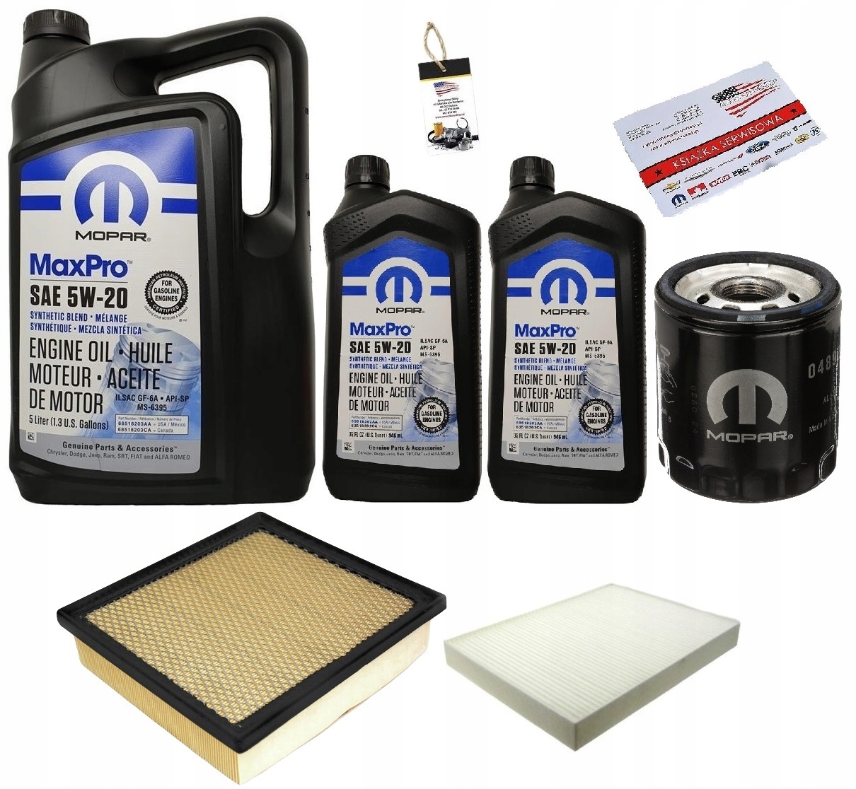 MOPAR 5W20 + FILTRY DODGE DURANGO 5,7 16-20