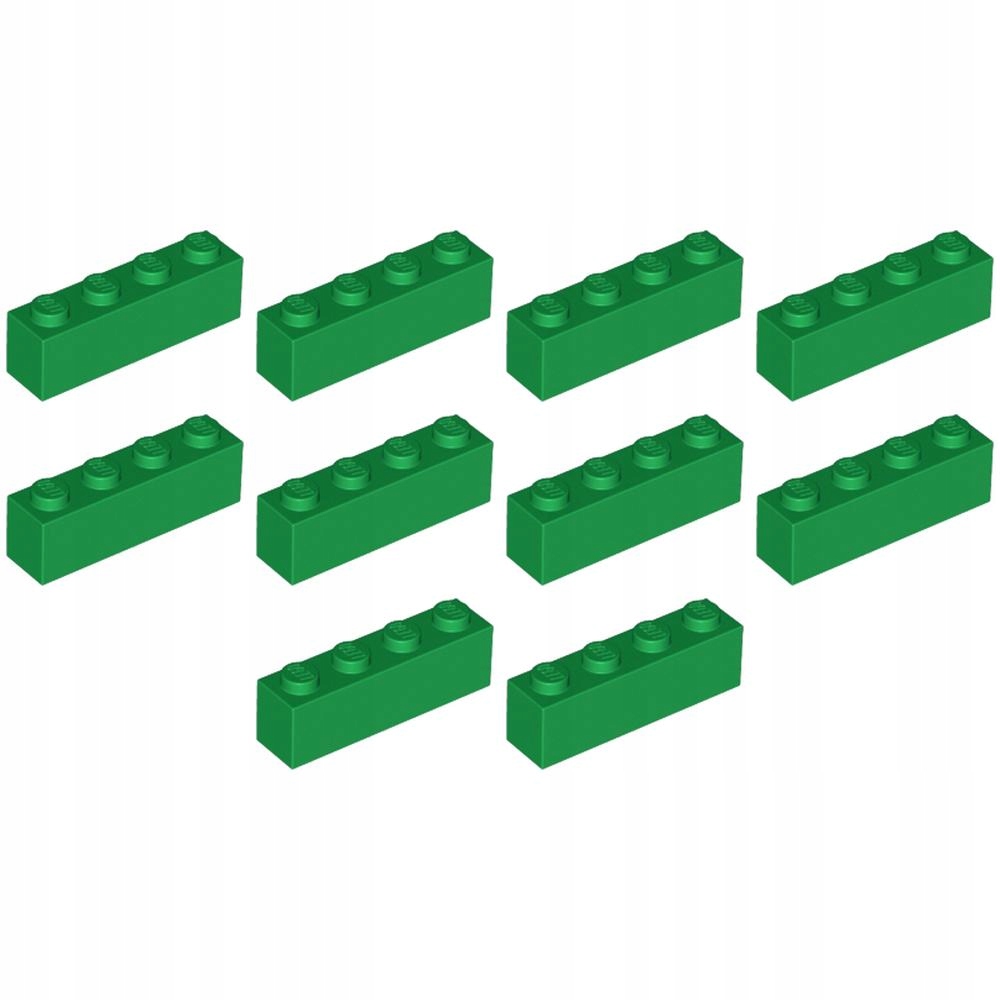 

Pakiet Lego 3010 Klocek 1x4 Zielony 301028 10szt N
