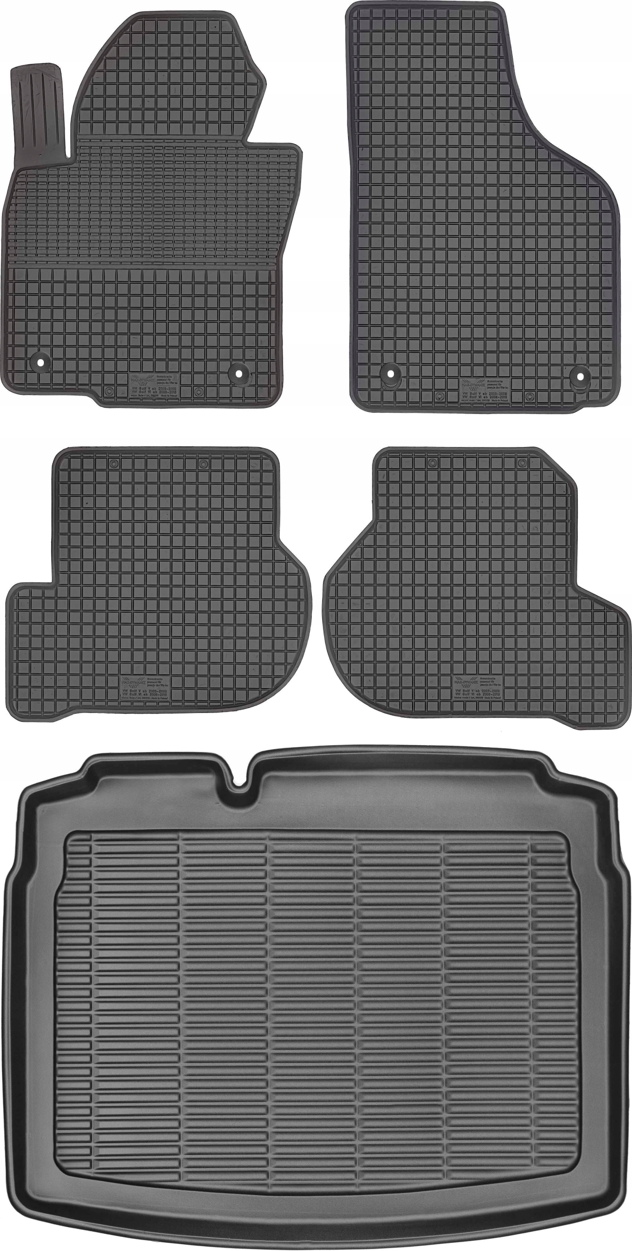 

Vw Golf VI Hatchback 2008-2012 Dywaniki i bagażnik