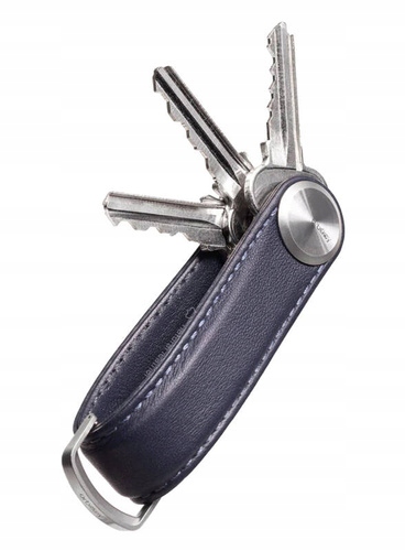 Kožené pouzdro na klíče Orbitkey Key Organiser Pro Leather safírové