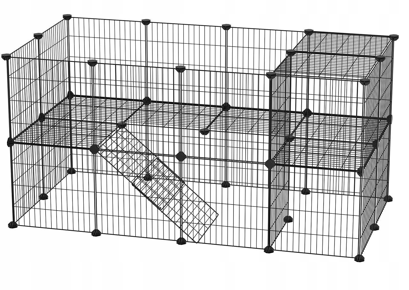 Songmics Domácí Zahrada Pro Zvířata 2 Úrovně 143 X 73 X 71 CM