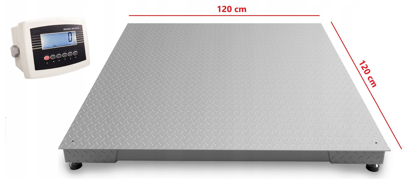 WAGA PLATFORMOWA MAGAZYNOWA 1,2x1,2 m 5T ELEKTRONICZNA PALETOWA 5000KG LCD