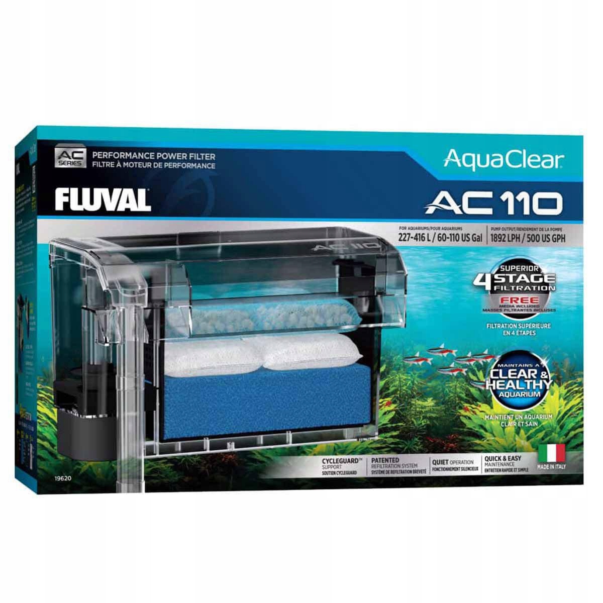 Fluval Aquaclear Ac 110 Závěsný Filtr 1890 L/h 227-416L