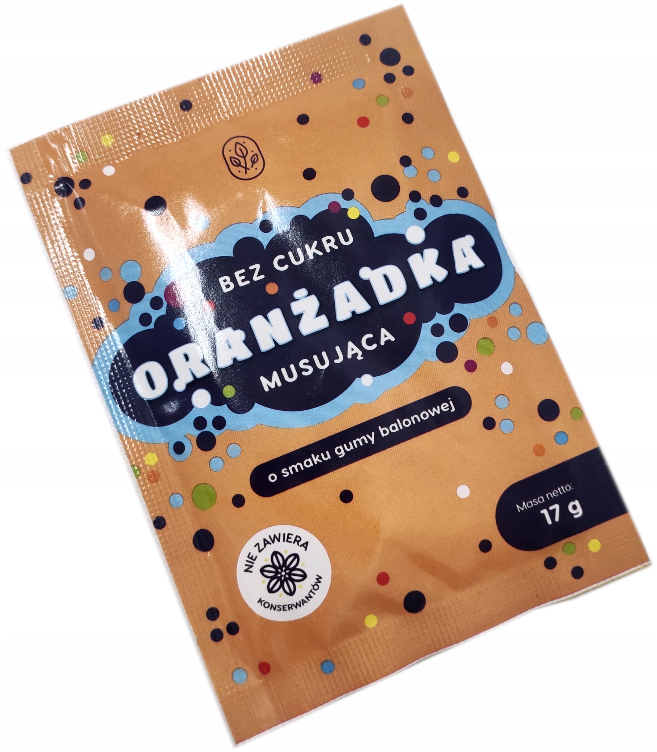 Gregor Oranżadka w Proszku Bez Cukru Guma Balonowa 100szt x 17g