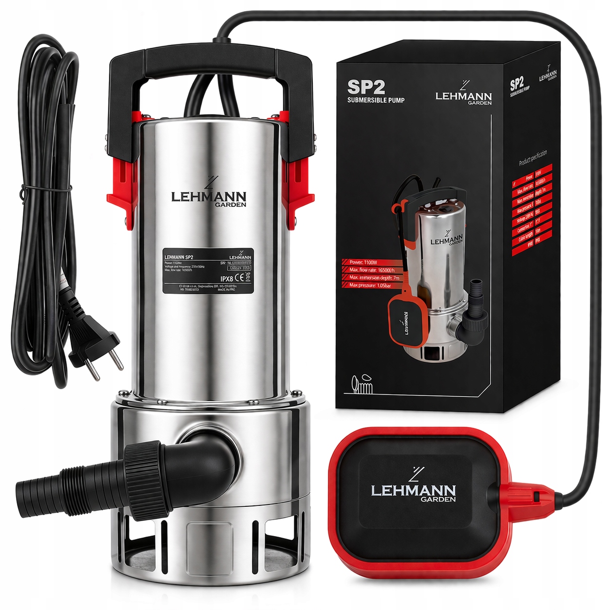 Pompa Do Wody Brudnej Czystej Z Szamba Zanurzeniowa Mocna Zatapialna Pływak