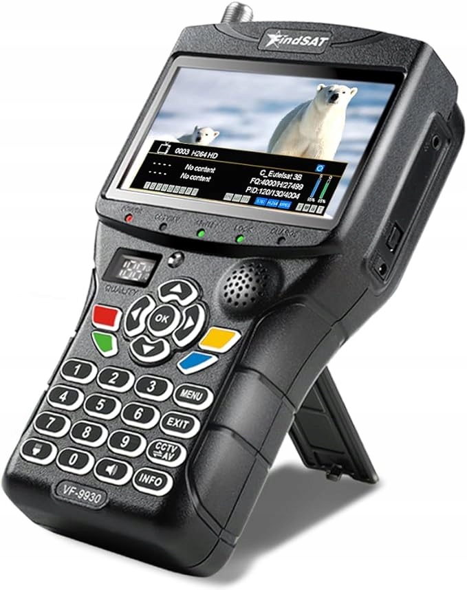 Wykrywacz Sygnału Satelitarnego Detektor Satelit Sat Finder DVB-S2 T2 T/c