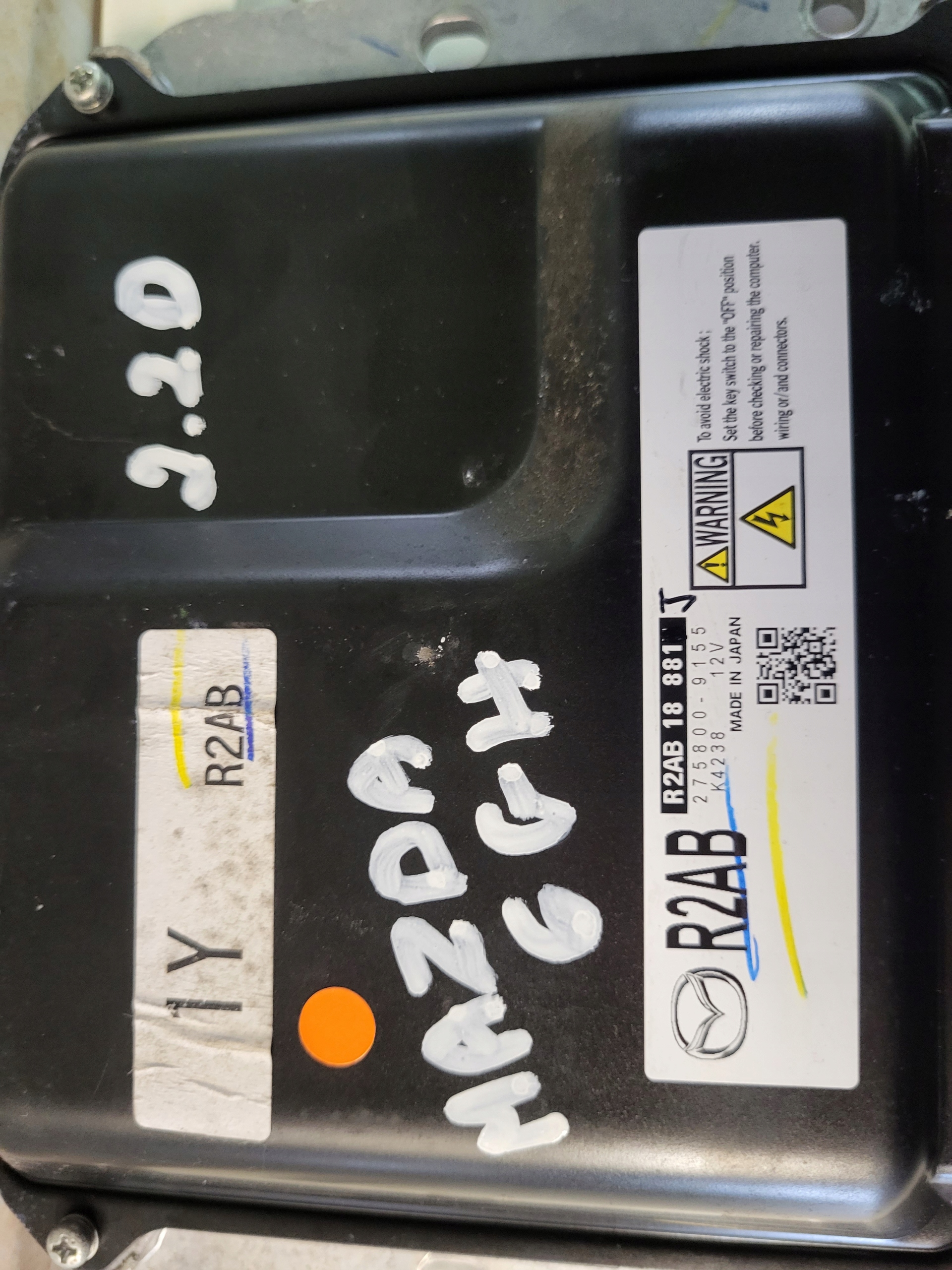 computer control unit of the engine MAZDA 6 II GH 2.2 CITD 275800-9155