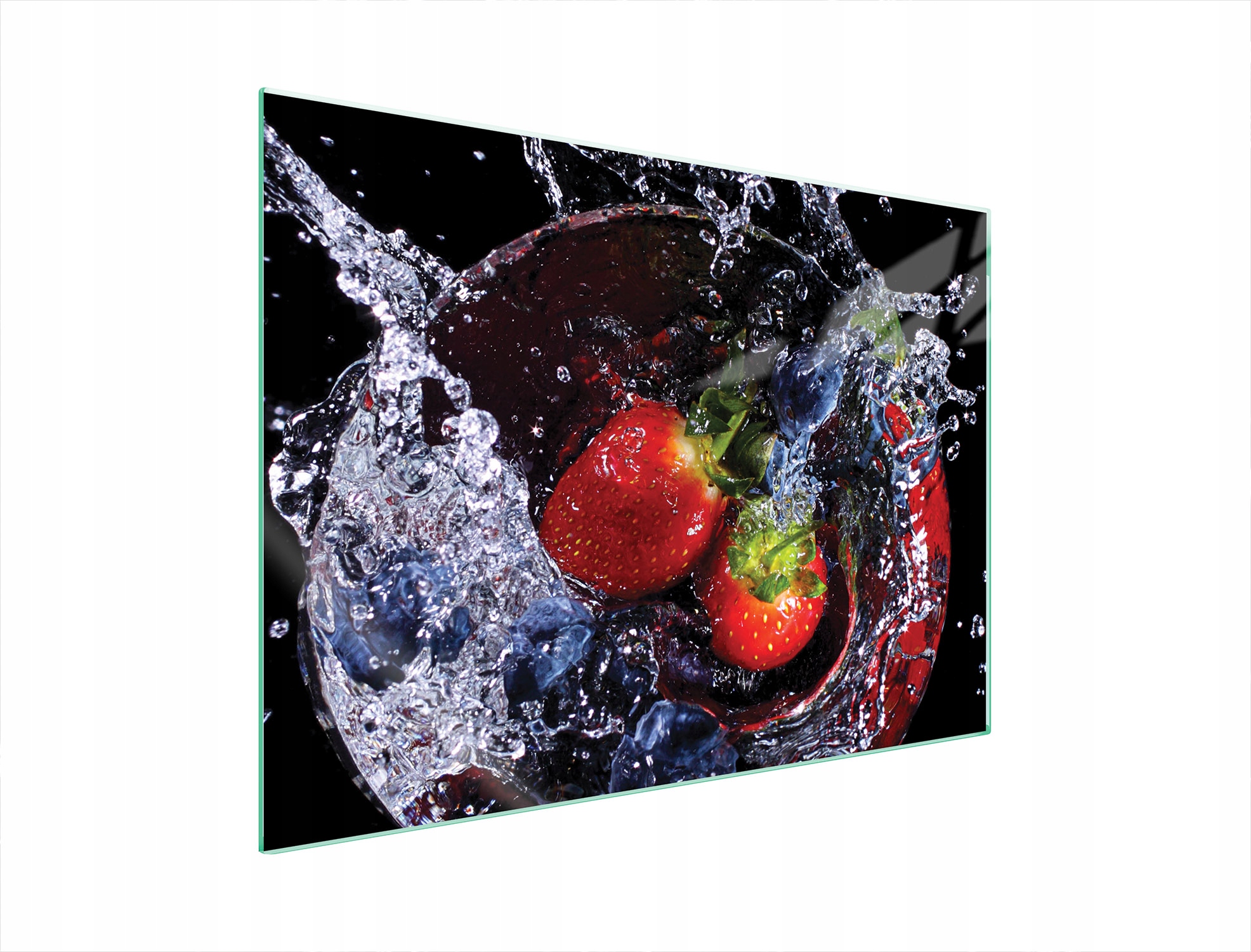 Ochranná Skleněná Deska Na Sporák 70x52 Jahody Tvrzené Sklo