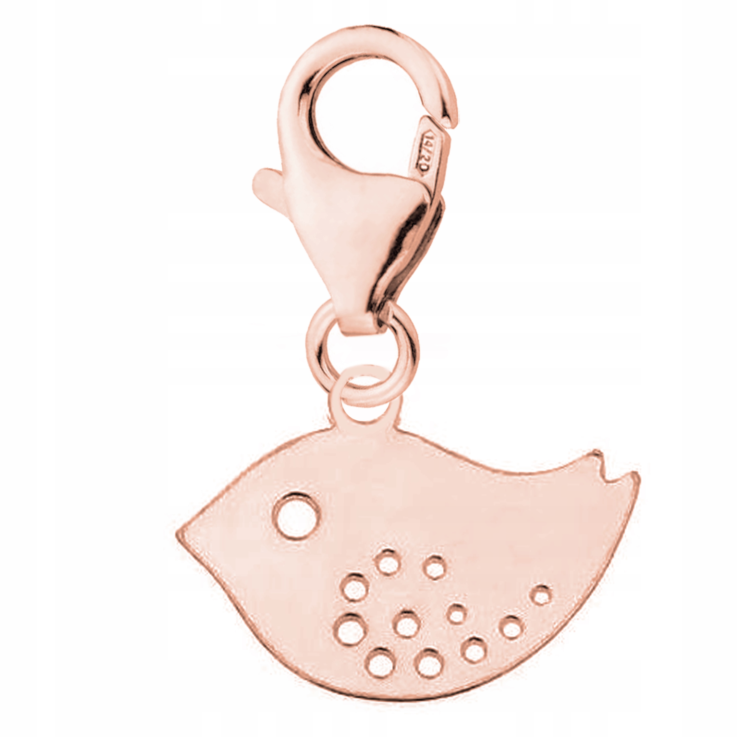 Přívěsek Pták Zvíře růžové zlato stříbro 925