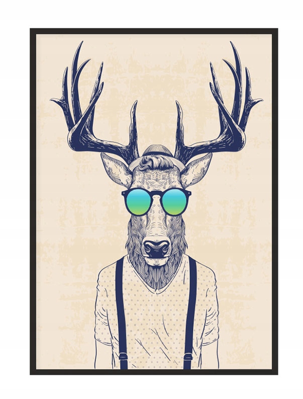 

Obraz Plakat W Ramie 53x73 cm Jeleń P1653