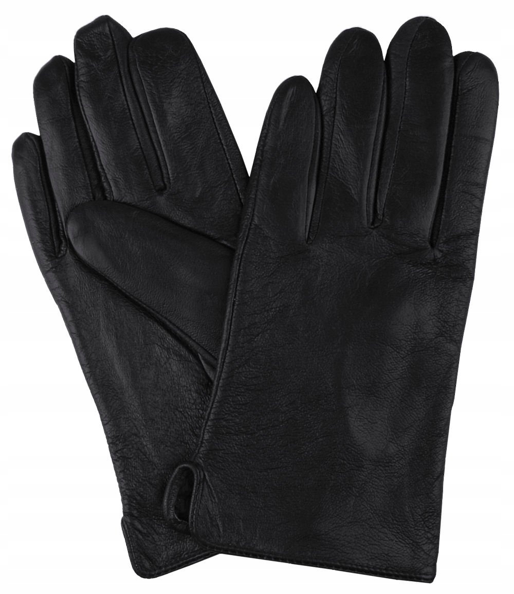 Černé pánské kožené rukavice -his Story Elegantní, zateplené L