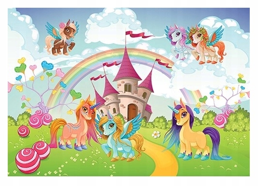 Tapeta Pro Dívku Jednorožce Zámek Fototapeta Pro Dívku 368x254