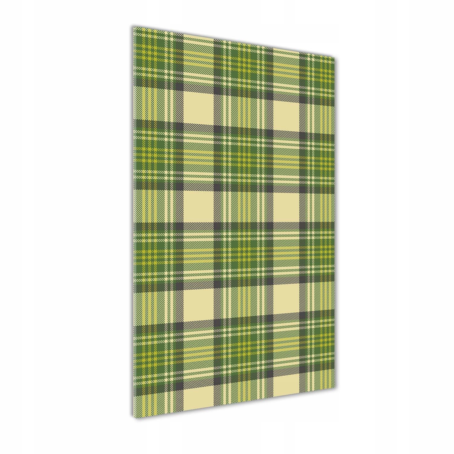 

Foto obraz szkło hartowane Zielona krata 50x100 cm