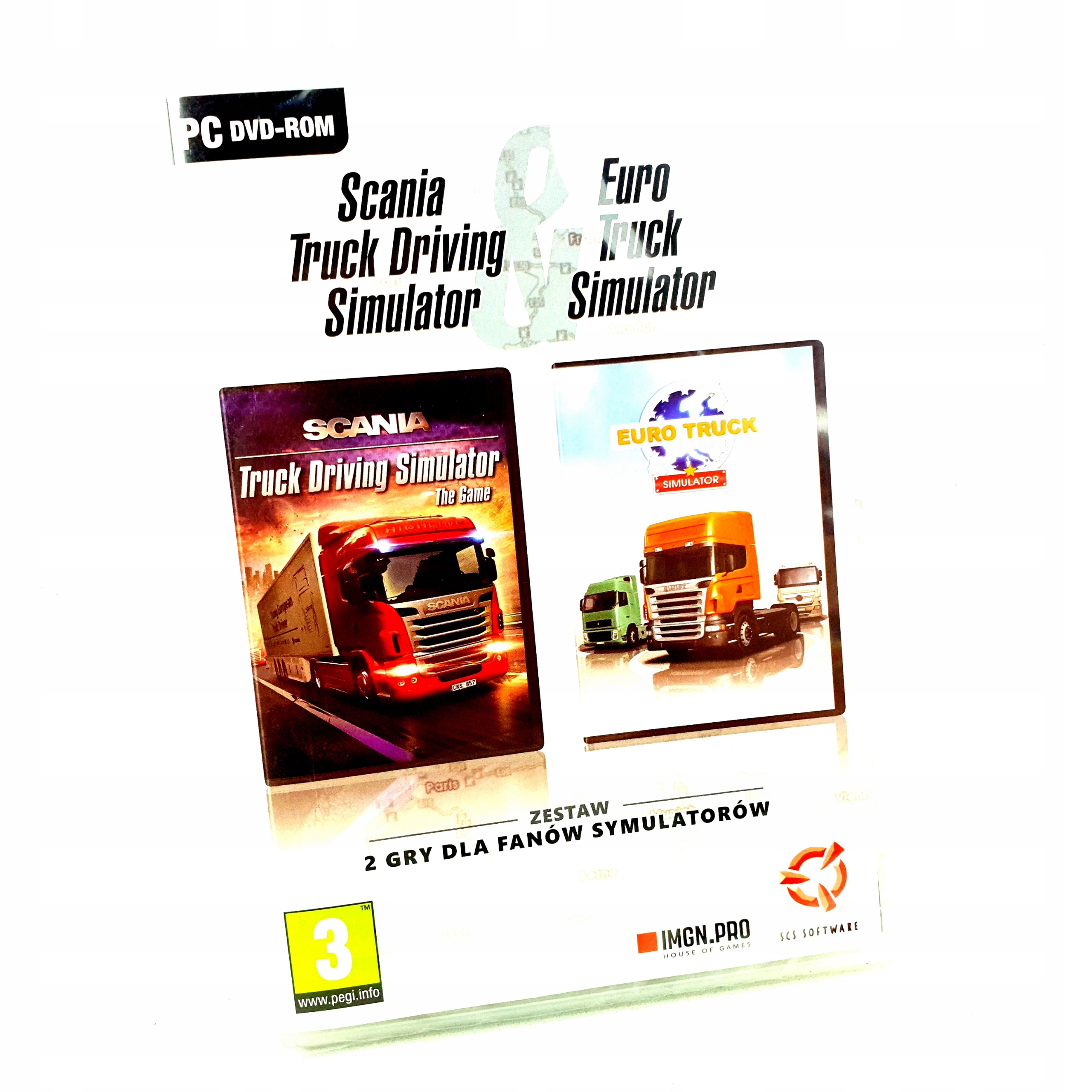 NOWA EURO TRUCK SIMULATOR 1 I PIERWSZY ETS PC PL Stan nowy 247 zł