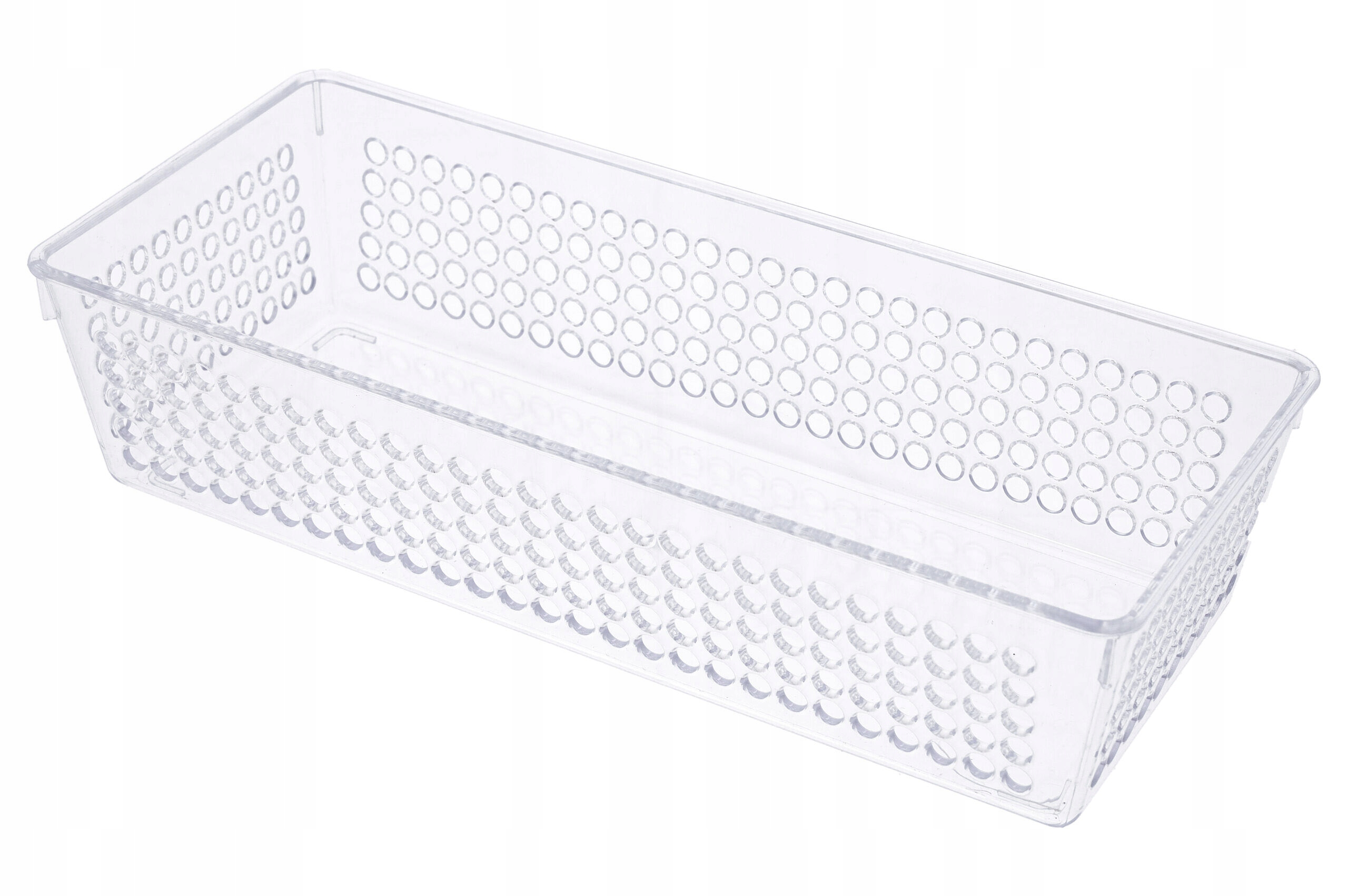 ORGANIZER PLASTIKOWY pojemnik 1,9l na akcesoria przezroczysty koszyk Stan opakowania oryginalne