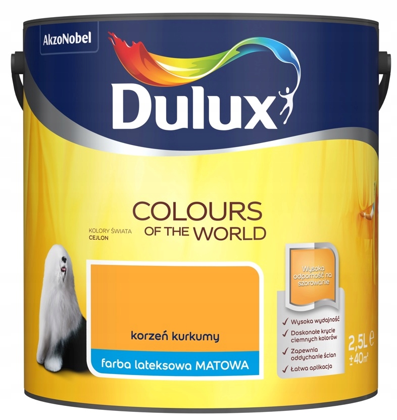 

Farba Dulux Świata, korzeń kurkumy, 2.5l