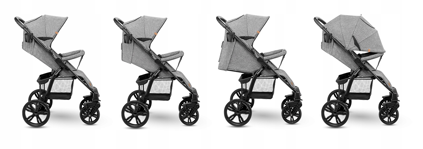 LIONELO wózek spacerowy do 22 kg ANNET Concrete Gr Model Annet Plus