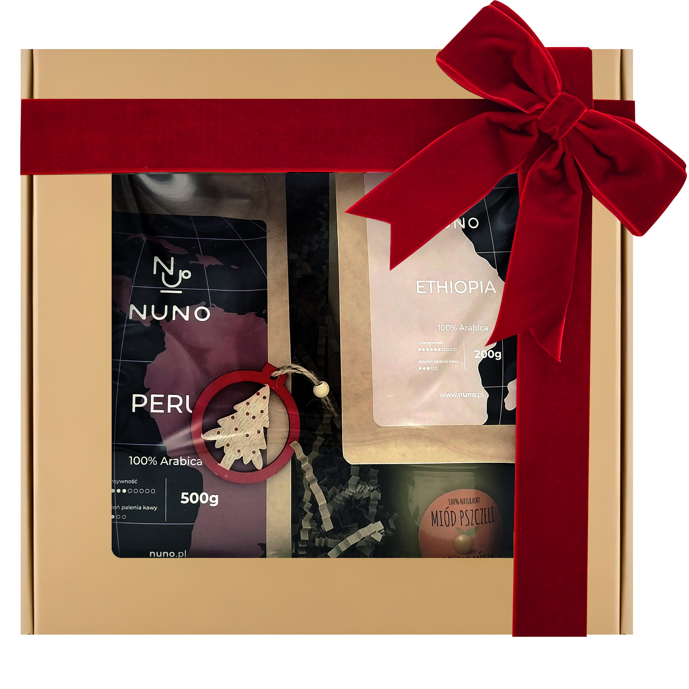 Levně Dárek Box Mikuláš Vánoce Káva Nuno Gold Med