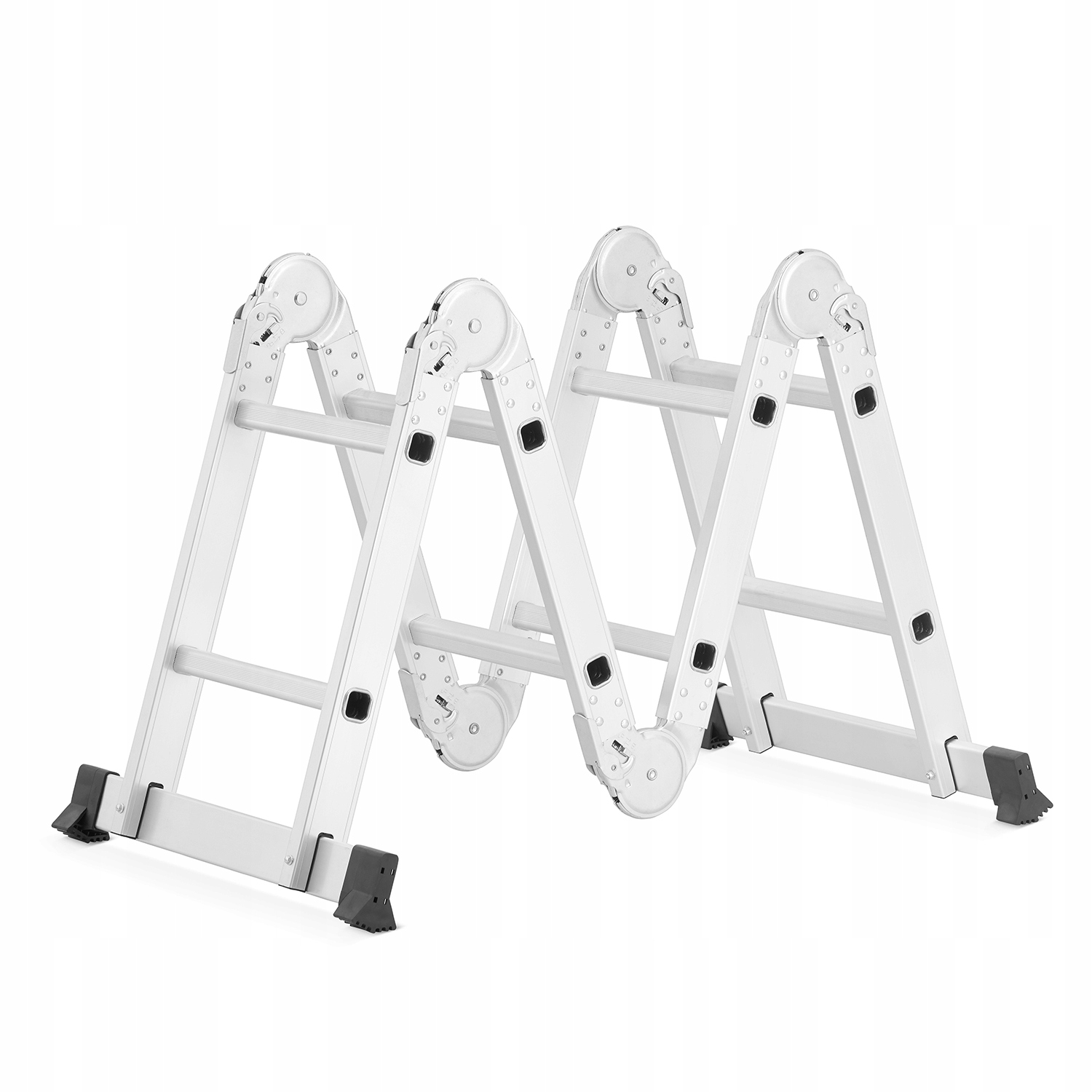 Drabina aluminiowa przegubowa SKŁADANA wielofunkcyjna 4x2 HIGHER + podest — 16