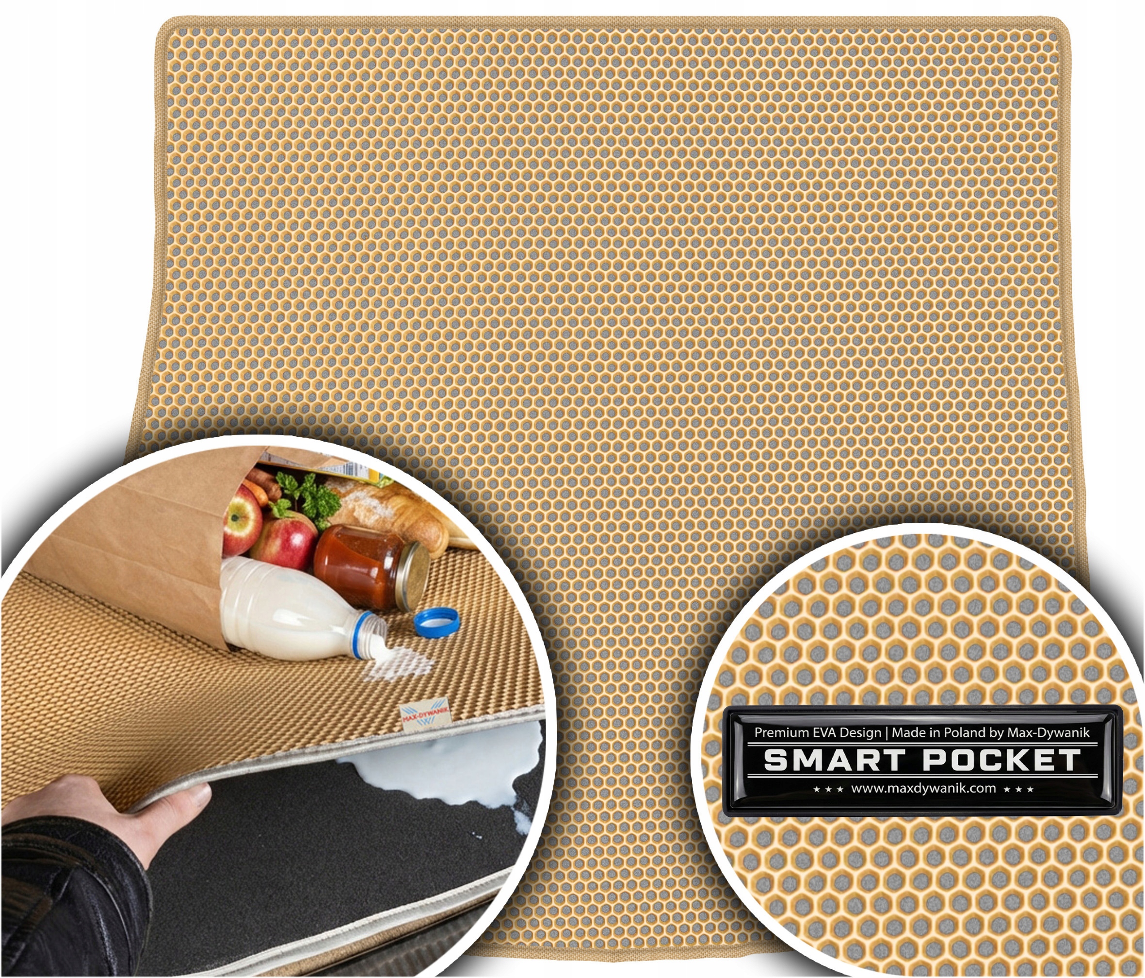 Škoda SuperB I Sedan 2001-2008 Vložka do kufru Eva Smart Pocket Béžová