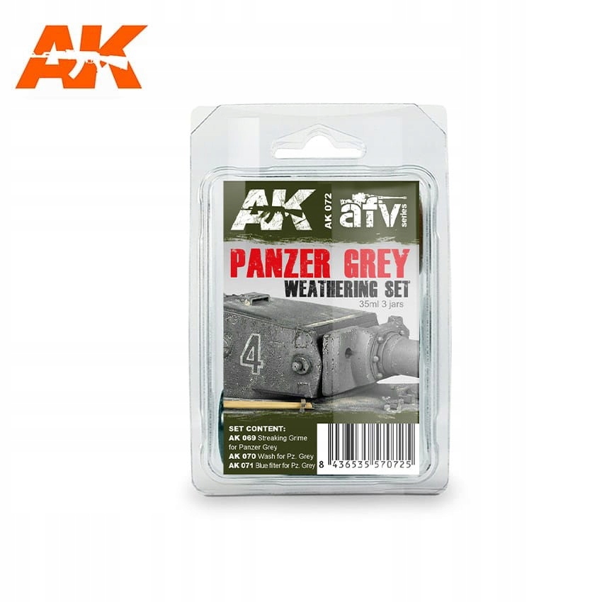 Ak Interactive 072 Panzer Grey Weathering Set