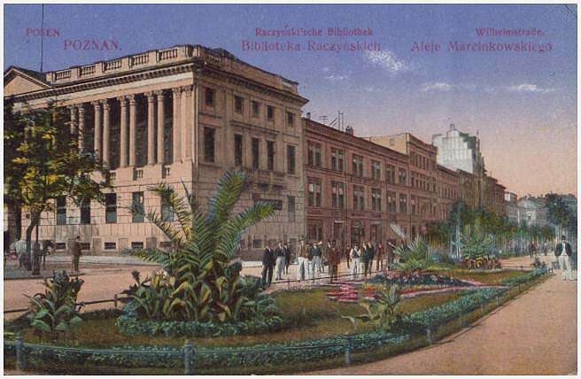 Posen Poznań Raczyński'sche Bibliothek Biblioteka Raczyńskich 1918-1919